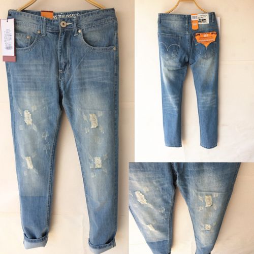 Jeans pour jeunesse coupe droite en coton Quatre saisons - Ref 1464936