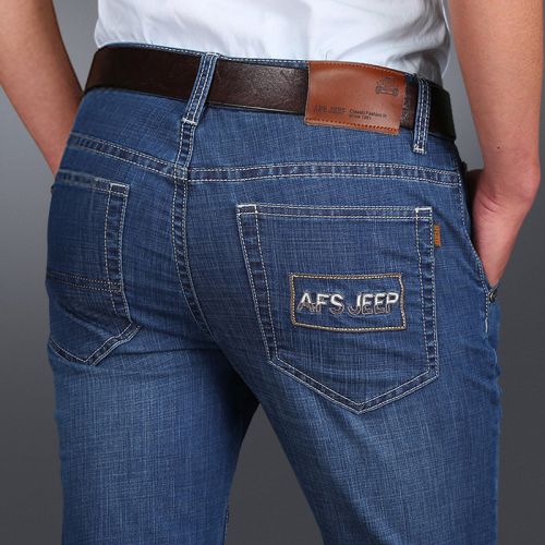 Jeans pour jeunesse droite AFS JEEP coton été - Ref 1464941
