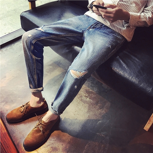 Jeans pour adolescent droite automne - Ref 1464957