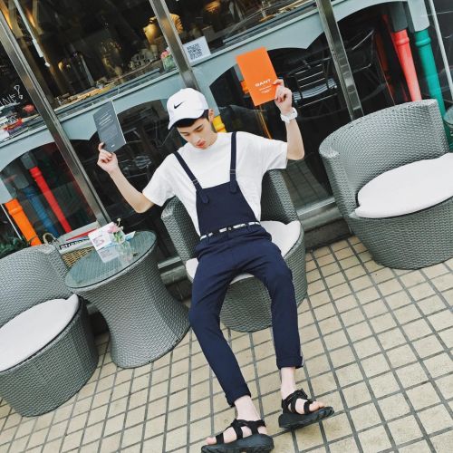 Jeans pour adolescent pieds Slim en coton Quatre saisons - Ref 1464972