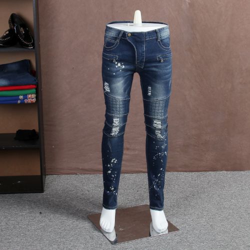 Jeans pour jeunesse pieds Slim en coton automne - Ref 1464974