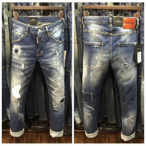 Jeans pour jeunesse pieds Slim en coton Quatre saisons - Ref 1465047