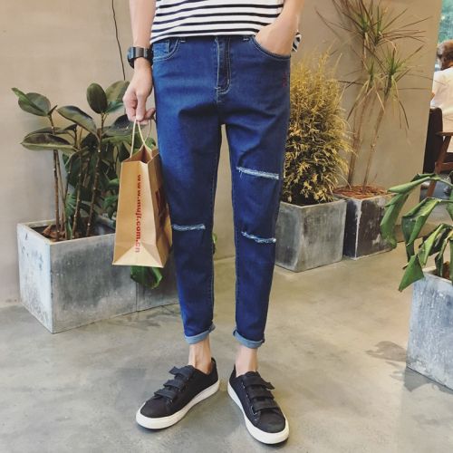 Jeans pour jeunesse pieds Slim été - Ref 1465071