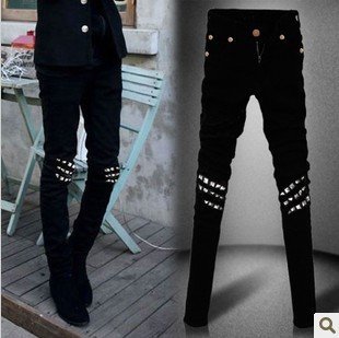 Jeans pour adolescent pieds Slim Quatre saisons - Ref 1465088