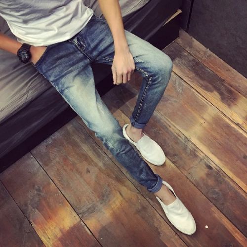 Jeans pour adolescent pieds Slim été - Ref 1465092