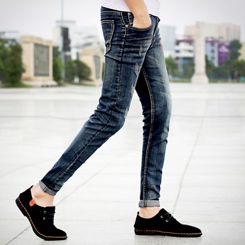 Jeans pour adolescent pieds Slim Quatre saisons - Ref 1465151