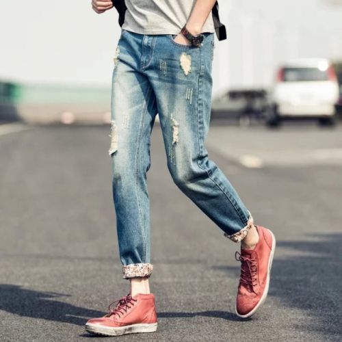 Jeans pour adolescent pieds Slim automne - Ref 1465184