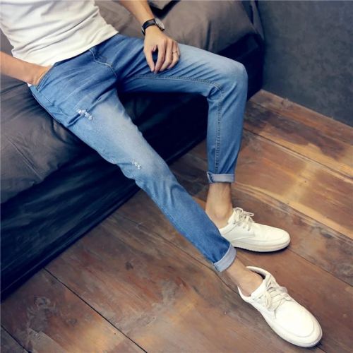 Jeans pour adolescent pieds Slim été - Ref 1465197