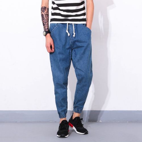 Jeans pour adolescent pieds Slim en polyester automne - Ref 1465229