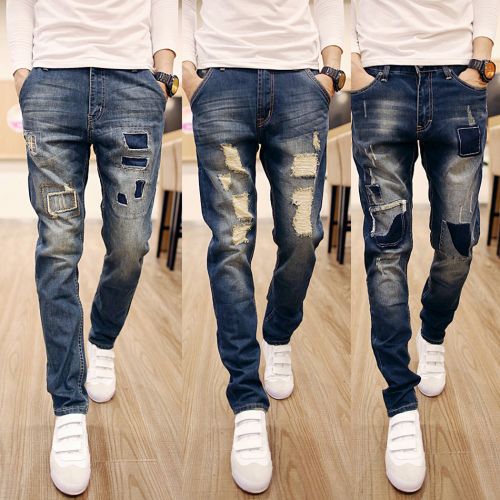 Jeans pour jeunesse Sarouel en coton Quatre saisons - Ref 1465249
