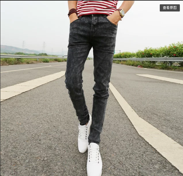 Jeans pour adolescent pieds Slim en CVC Quatre saisons - Ref 1465254