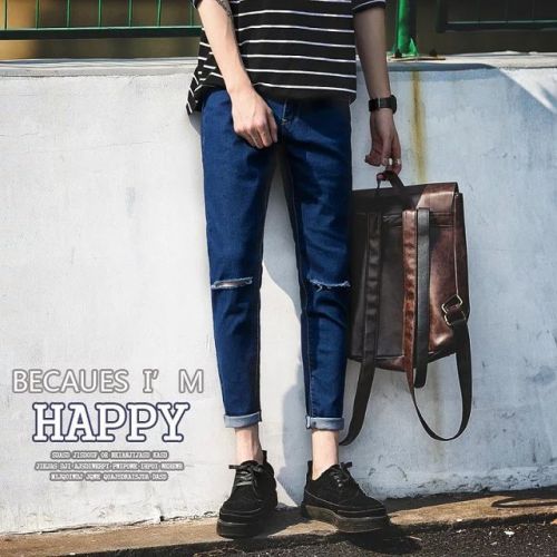 Jeans pour adolescent pieds Slim Quatre saisons - Ref 1465262