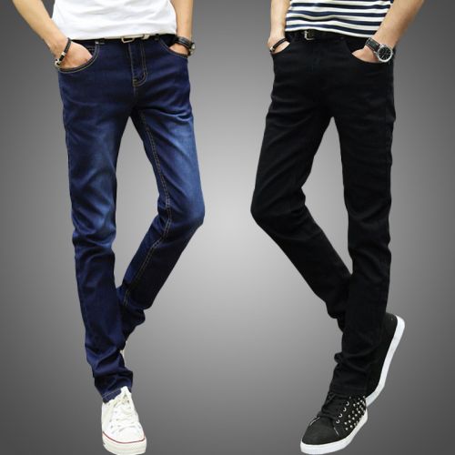 Jeans pour adolescent pieds Slim en coton bio écologique hiver - Ref 1465265