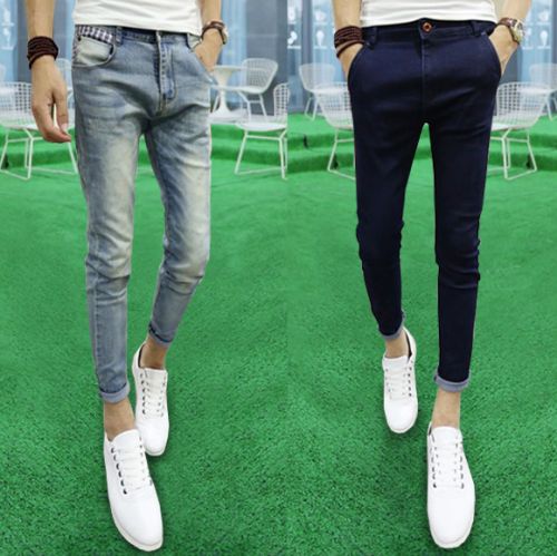 Jeans pour adolescent pieds Slim en coton automne - Ref 1465272