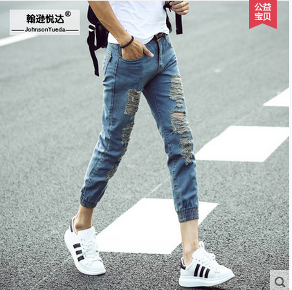 Jeans pour adolescent pieds Slim automne - Ref 1465277