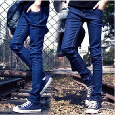 Jeans pour adolescent pieds Slim en coton automne - Ref 1465289
