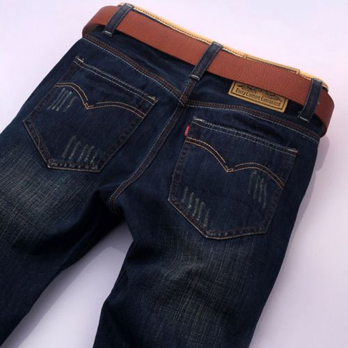 Jeans pour jeunesse coupe droite en coton Quatre saisons - Ref 1465367