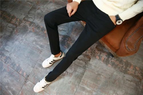 Jeans pour adolescent pieds Slim en coton Quatre saisons - Ref 1465368