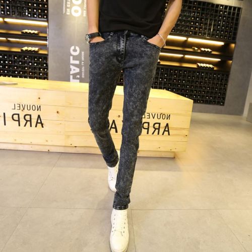 Jeans pour adolescent pieds Slim en coton Quatre saisons - Ref 1465378
