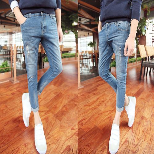 Jeans pour adolescent Sarouel en coton Quatre saisons - Ref 1465403