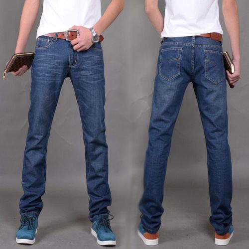 Jeans pour jeunesse coupe droite en coton été - Ref 1465436