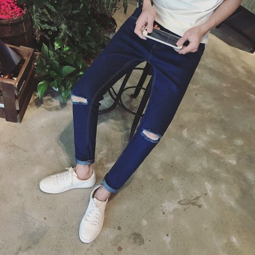 Jeans pour adolescent pieds Slim été - Ref 1465446