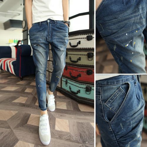 Jeans pour jeunesse Sarouel en coton Quatre saisons - Ref 1465456