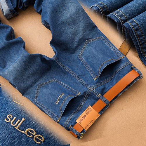 Jeans pour jeunesse coupe droite en coton automne - Ref 1465473