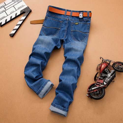 Jeans pour jeunesse coupe droite en coton automne - Ref 1465475