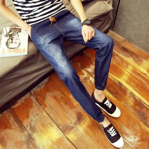 Jeans pour jeunesse pieds Slim en coton automne - Ref 1465480