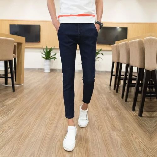 Jeans pour adolescent pieds Slim en CVC Quatre saisons - Ref 1465504