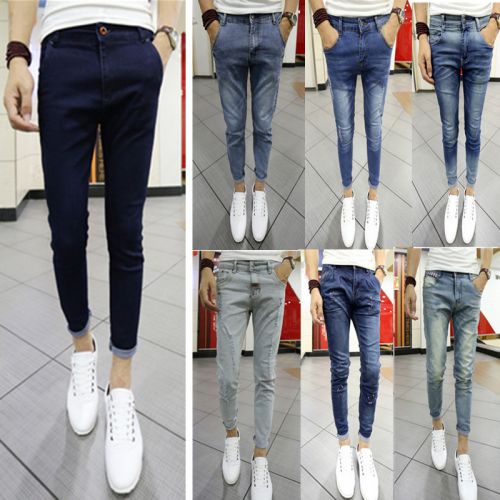Jeans pour adolescent pieds Slim en coton Quatre saisons - Ref 1465530