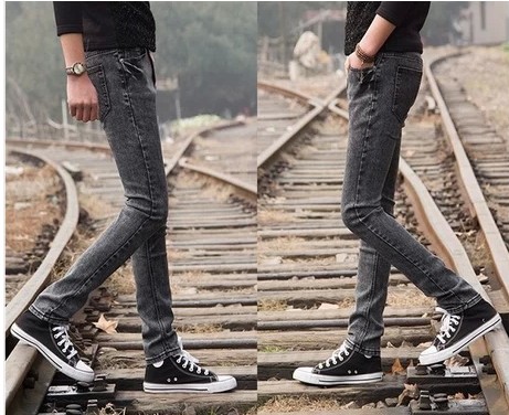 Jeans pour adolescent pieds Slim automne - Ref 1465542