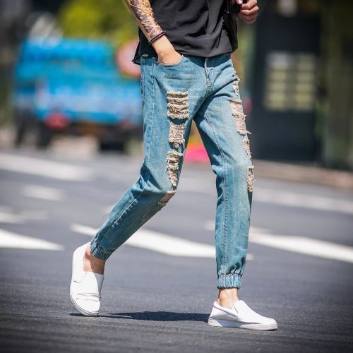 Jeans pour adolescent Sarouel en coton été - Ref 1465568