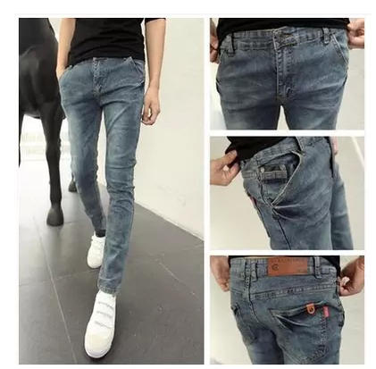 Jeans pour adolescent pieds Slim Quatre saisons - Ref 1465584