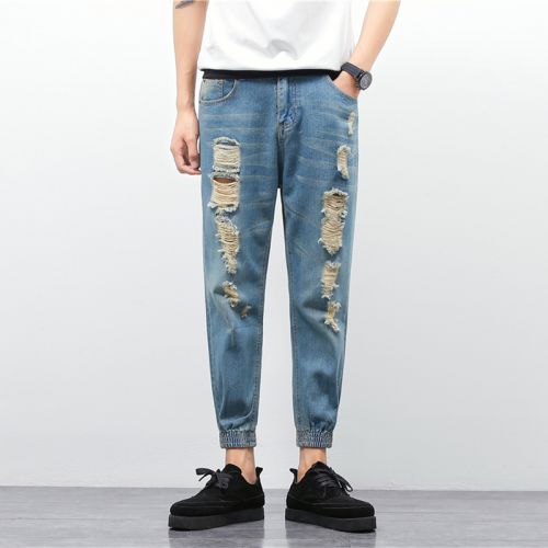 Jeans pour adolescent Sarouel en coton été - Ref 1465587