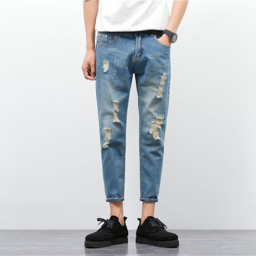 Jeans pour adolescent Sarouel en coton été - Ref 1465588