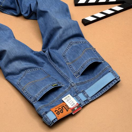 Jeans pour jeunesse coupe droite en coton été - Ref 1465618