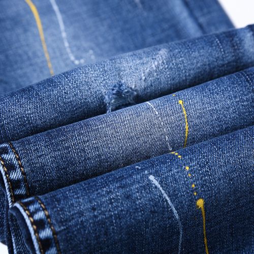 Jeans pour adolescent pieds Slim AAHH en coton Quatre saisons - Ref 1465619