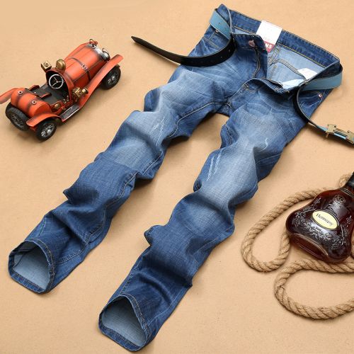 Jeans pour adolescent droite coton été - Ref 1465620