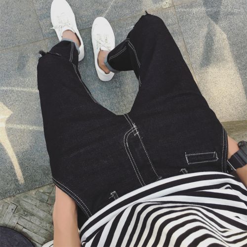 Jeans pour adolescent pieds Slim en coton été - Ref 1465622