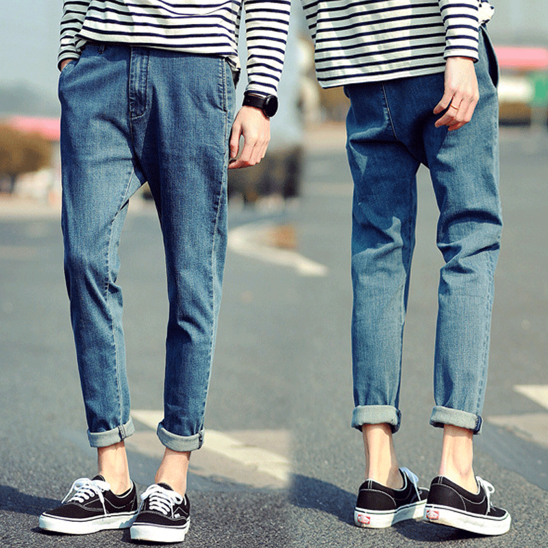 Jeans pour adolescent Sarouel en coton Quatre saisons - Ref 1465666