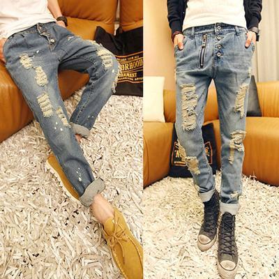 Jeans pour adolescent pieds Slim Quatre saisons - Ref 1465721
