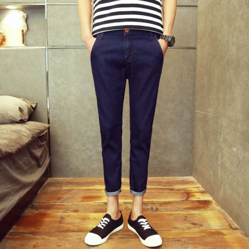 Jeans pour adolescent pieds Slim JEANS en coton été - Ref 1465793