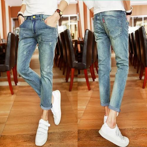 Jeans pour adolescent pieds Slim été - Ref 1465865