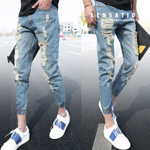 Jeans pour jeunesse pieds Slim été - Ref 1465899