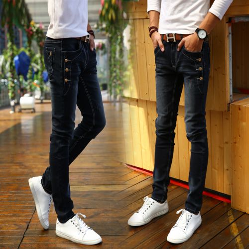 Jeans pour jeunesse pieds Slim en CVC automne - Ref 1465966
