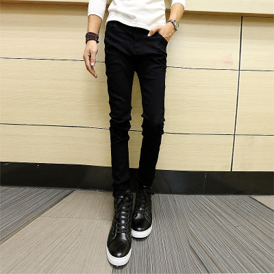 Jeans pour adolescent pieds Slim en coton Quatre saisons - Ref 1466001