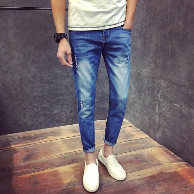 Jeans pour adolescent pieds Slim été - Ref 1466010