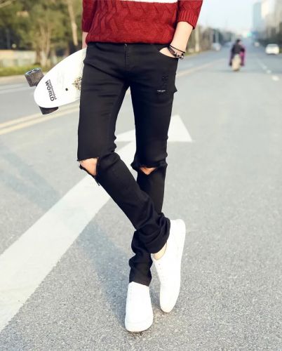 Jeans pour adolescent en polyester été - Ref 1466054